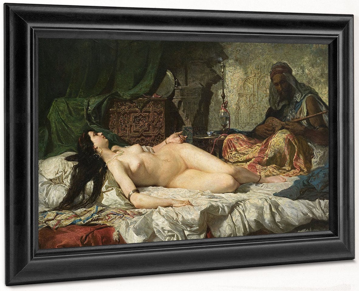 L'odalisca By Mariano Jose Maria Bernardo Fortuny Y Carbo Fine Art Print