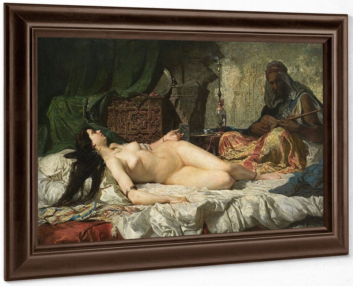 L'odalisca By Mariano Jose Maria Bernardo Fortuny Y Carbo Fine Art Print