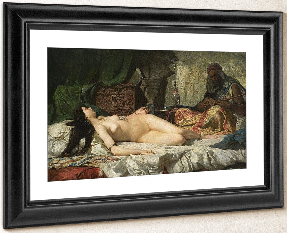 L'odalisca By Mariano Jose Maria Bernardo Fortuny Y Carbo Fine Art Print