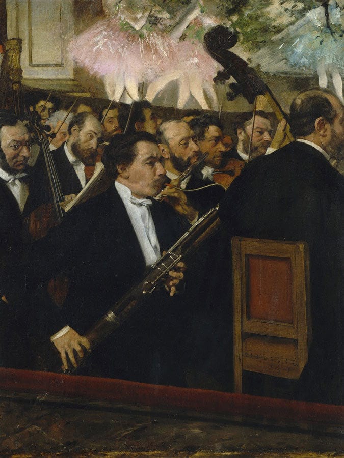 L'orchestre De L'opera Desire Dihau (1833 1909), Basson By Edgar Degas Fine Art Print