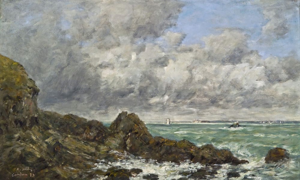 La Baie De Portrieux By Eugene Boudin Fine Art Print