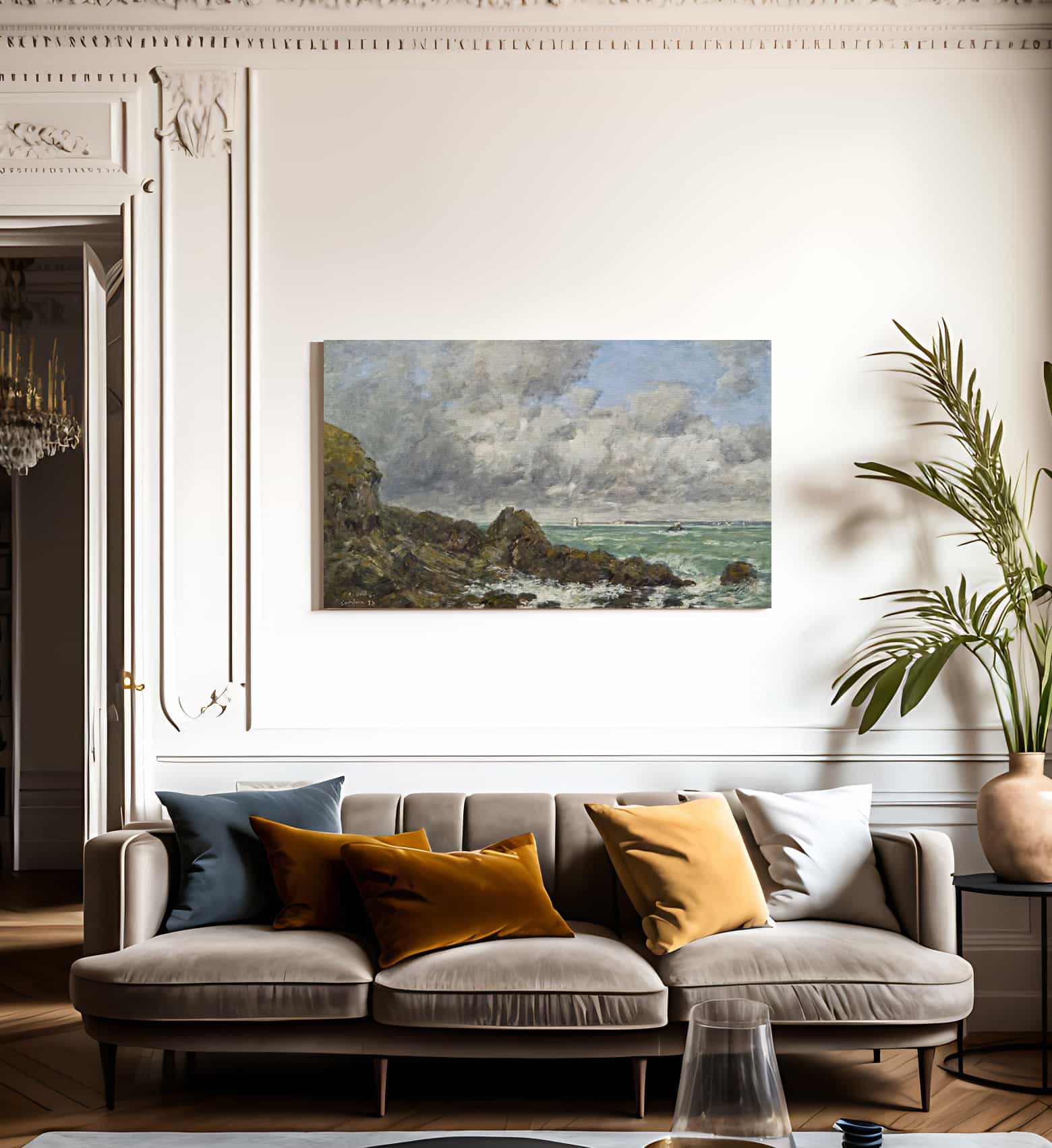 La Baie De Portrieux By Eugene Boudin Fine Art Print