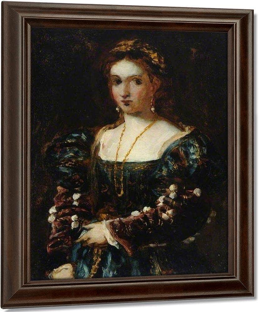 La Bella (Copy Of Titian) By William Etty Fine Art Print