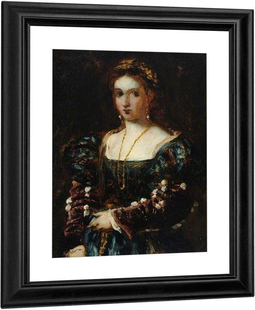 La Bella (Copy Of Titian) By William Etty Fine Art Print