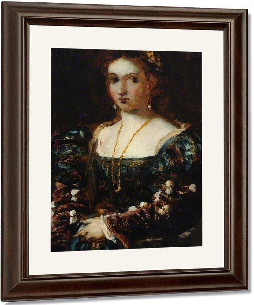 La Bella (Copy Of Titian) By William Etty Fine Art Print