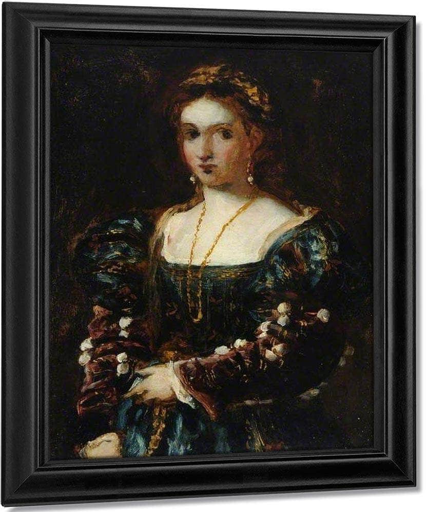 La Bella (Copy Of Titian) By William Etty Fine Art Print