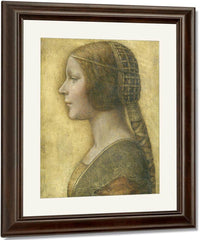 La Bella Principessa By Leonardo Da Vinci Fine Art Print