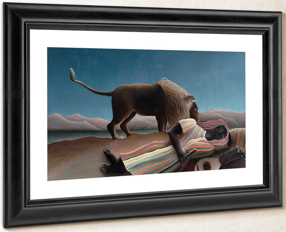 La Bohemienne Endormie (The Sleeping Gypsy) By Henri Julien Felix Rousseau Fine Art Print