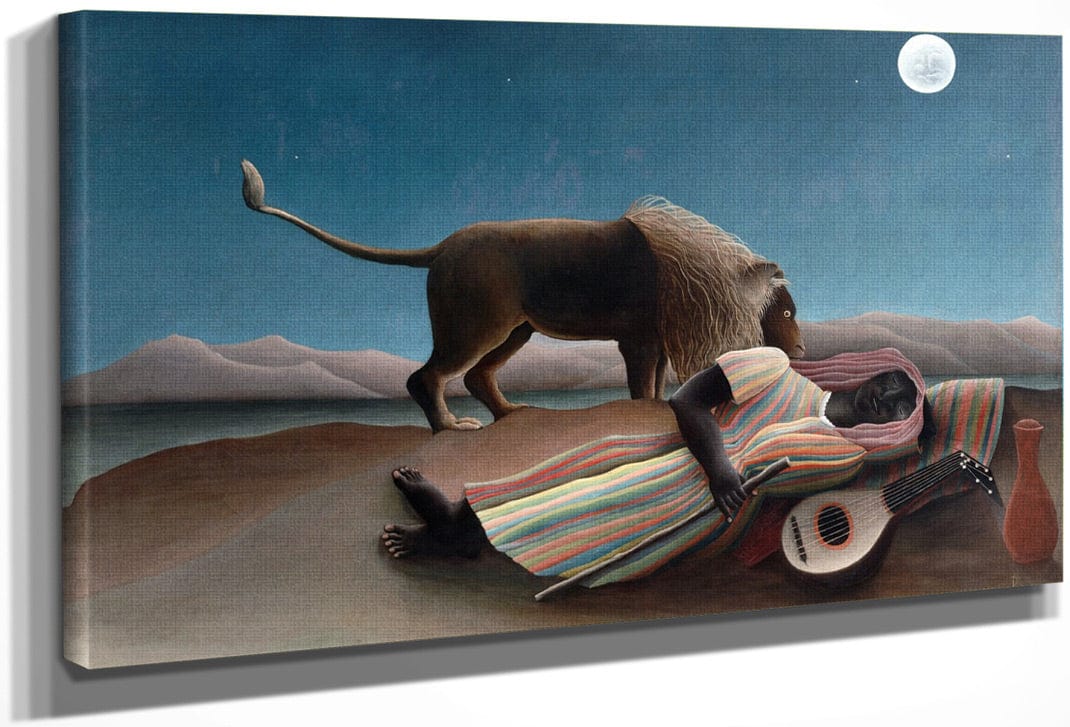 La Bohemienne Endormie (The Sleeping Gypsy) By Henri Julien Felix Rousseau Fine Art Print