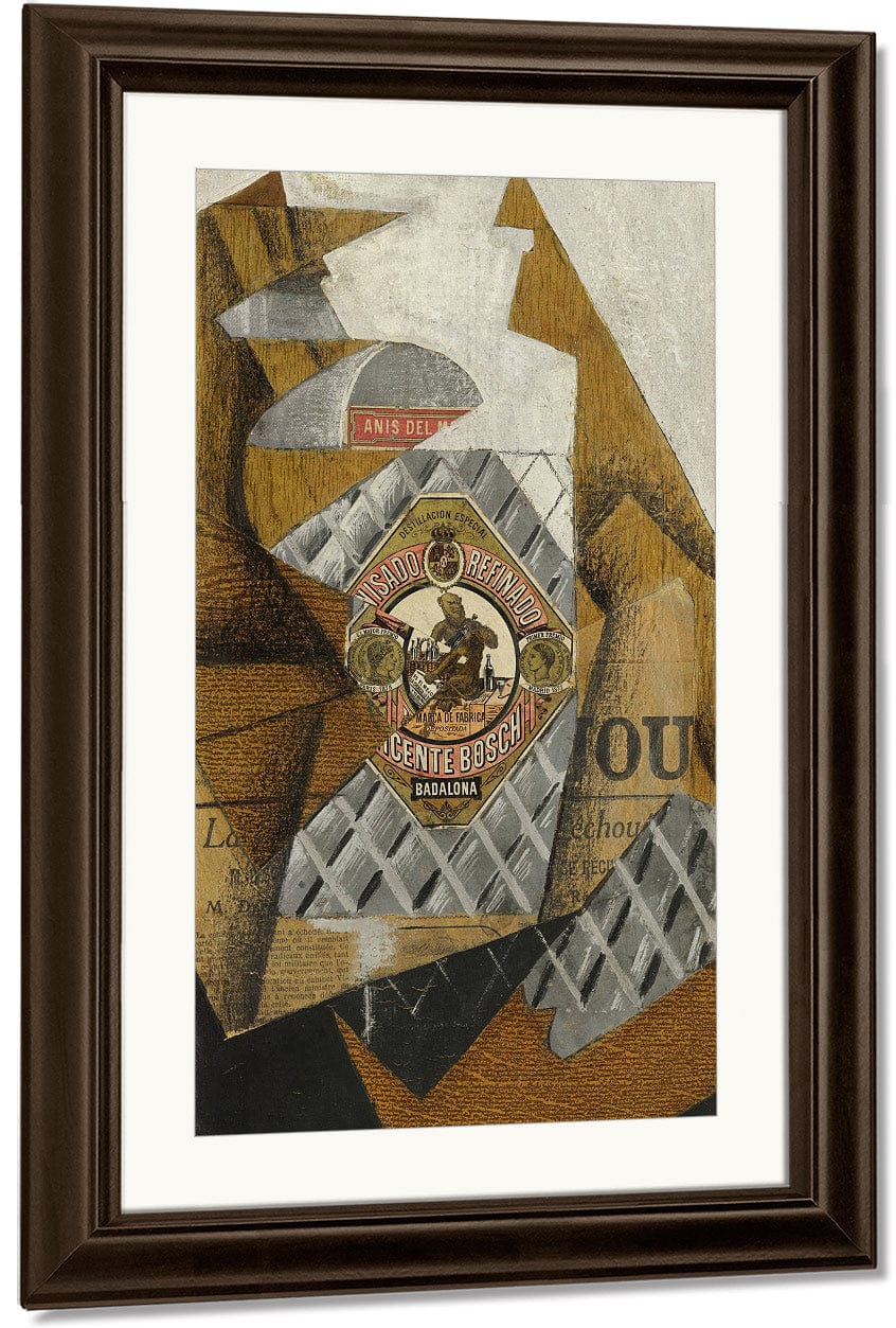 La Bouteille D'anis (The Bottle Of An’s Del Mono) By Juan Gris Fine Art Print