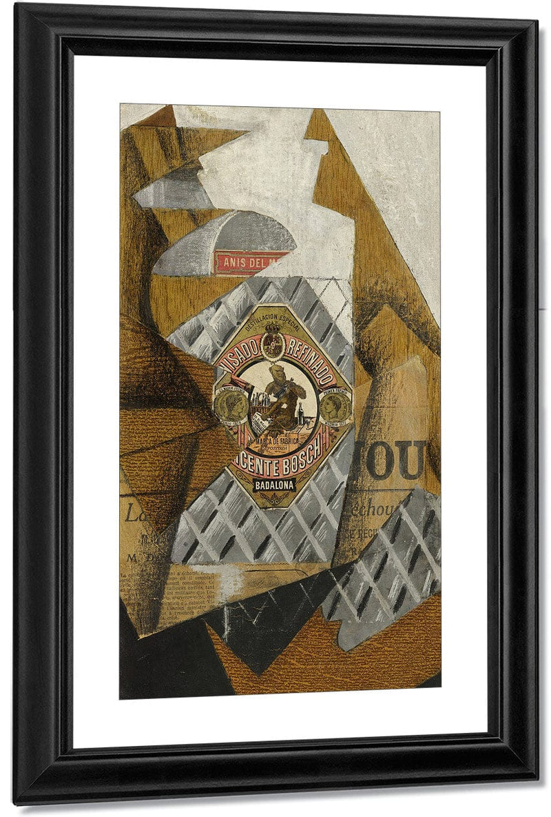La Bouteille D'anis (The Bottle Of An’s Del Mono) By Juan Gris Fine Art Print
