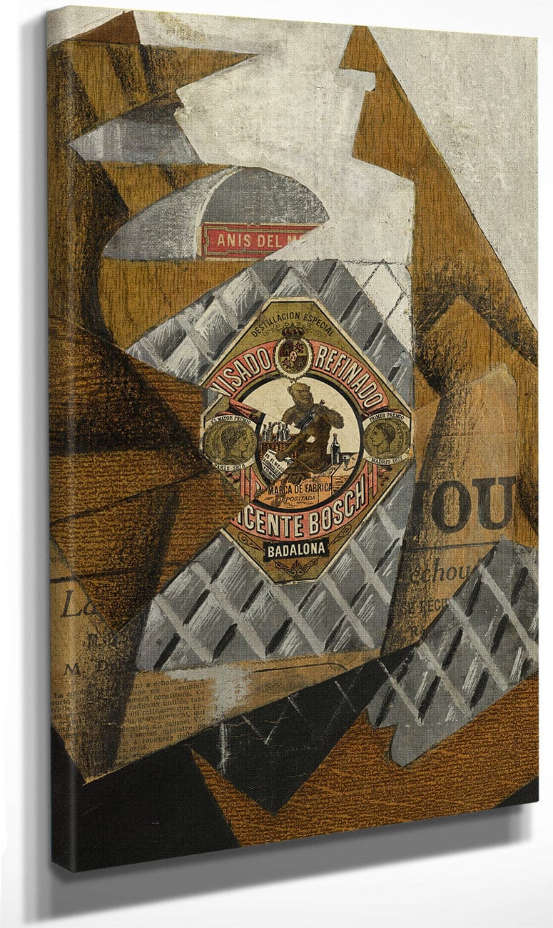 La Bouteille D'anis (The Bottle Of An’s Del Mono) By Juan Gris Fine Art Print