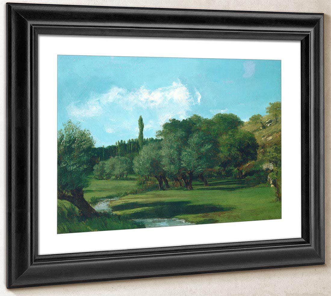 La Bretonnerie In The Department Of Indre By Gusave Courbet Fine Art Print