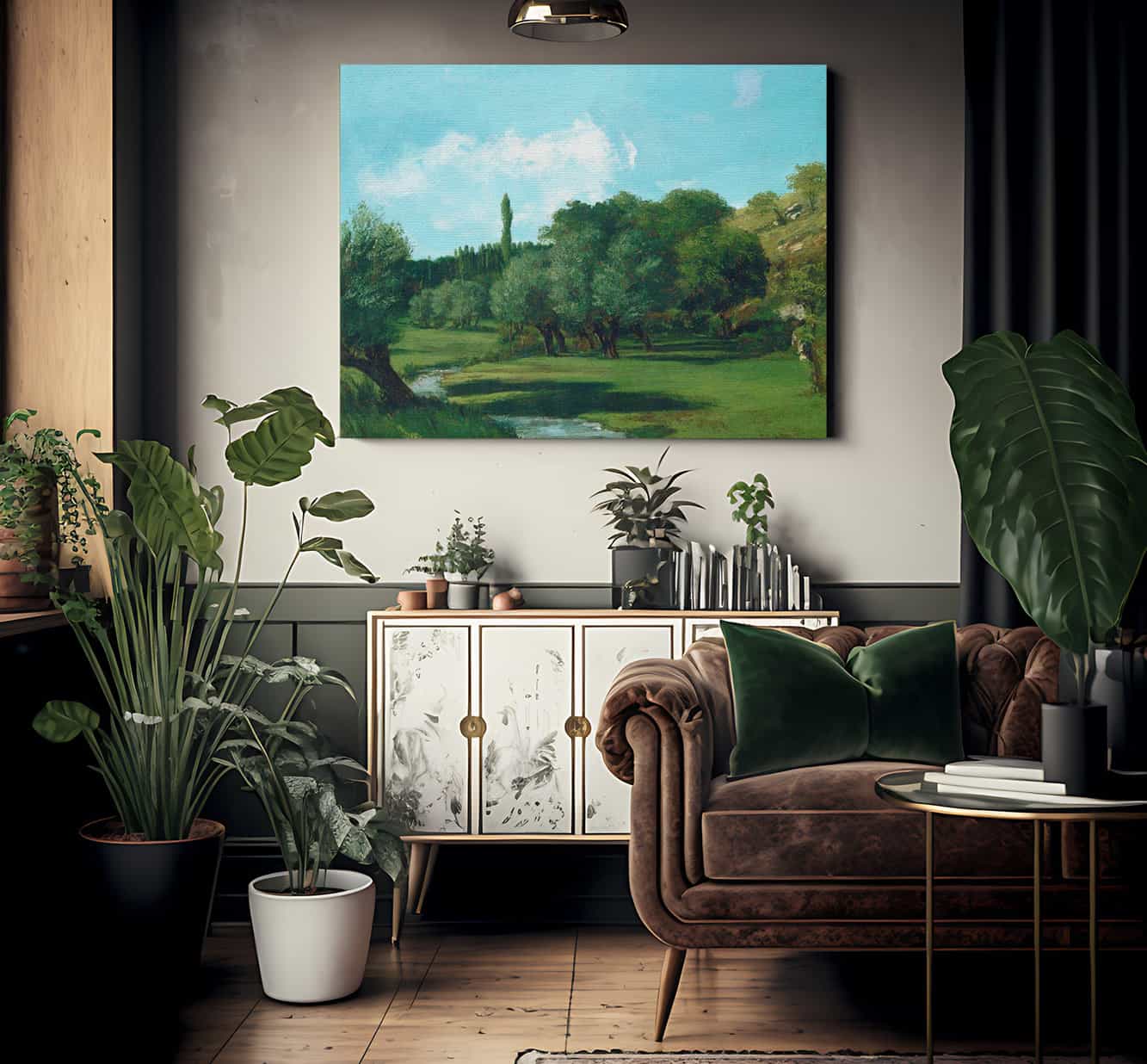 La Bretonnerie In The Department Of Indre By Gusave Courbet Fine Art Print