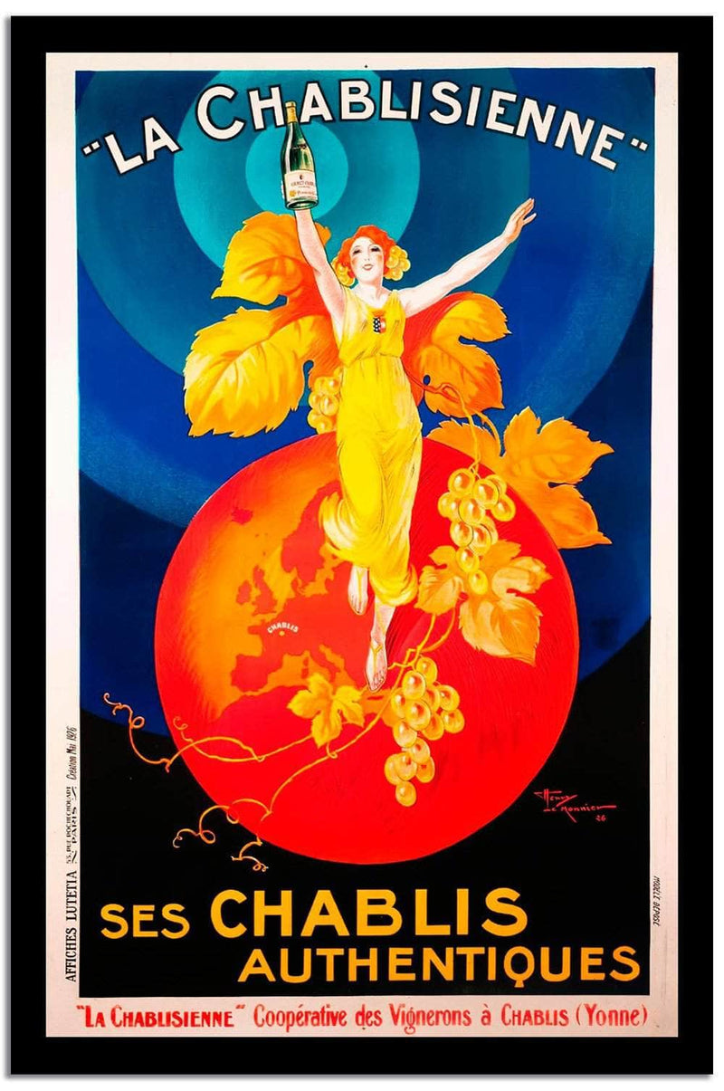 La Chablisienne  Vintage Poster Fine Art Print