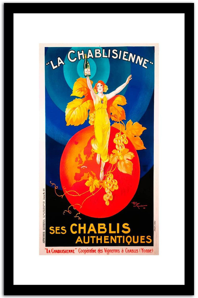 La Chablisienne  Vintage Poster Fine Art Print