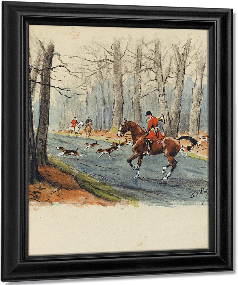 La Chasse A Courre, Guide De L'invitê. S.L. [Paris], La Bonne Compagnie, 1951. By Karl Ouren Fine Art Print