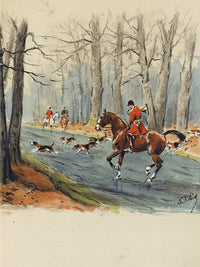 La Chasse A Courre, Guide De L'invitê. S.L. [Paris], La Bonne Compagnie, 1951. By Karl Ouren Fine Art Print