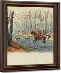 La Chasse A Courre, Guide De L'invitê. S.L. [Paris], La Bonne Compagnie, 1951. By Karl Ouren Fine Art Print