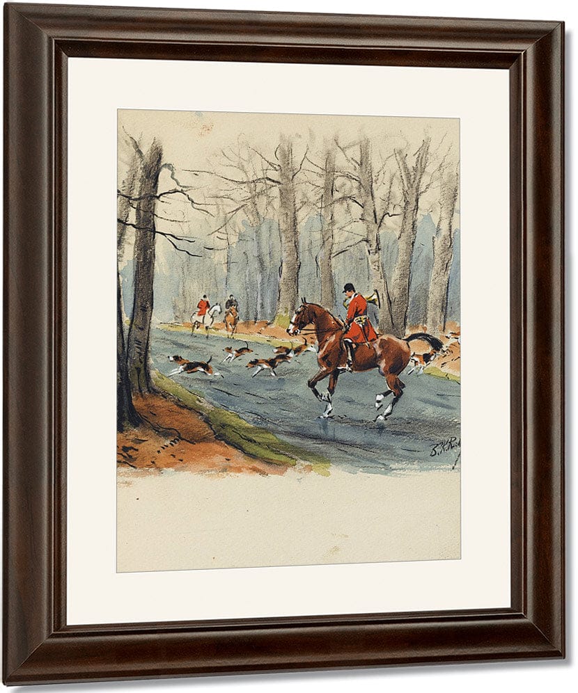 La Chasse A Courre, Guide De L'invitê. S.L. [Paris], La Bonne Compagnie, 1951. By Karl Ouren Fine Art Print