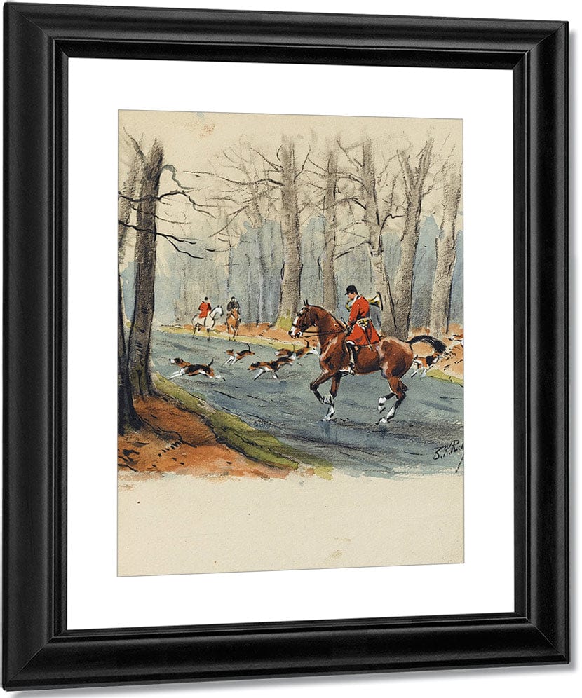 La Chasse A Courre, Guide De L'invitê. S.L. [Paris], La Bonne Compagnie, 1951. By Karl Ouren Fine Art Print