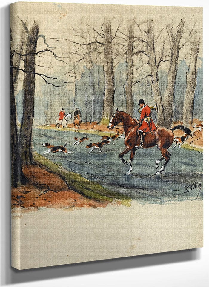 La Chasse A Courre, Guide De L'invitê. S.L. [Paris], La Bonne Compagnie, 1951. By Karl Ouren Fine Art Print