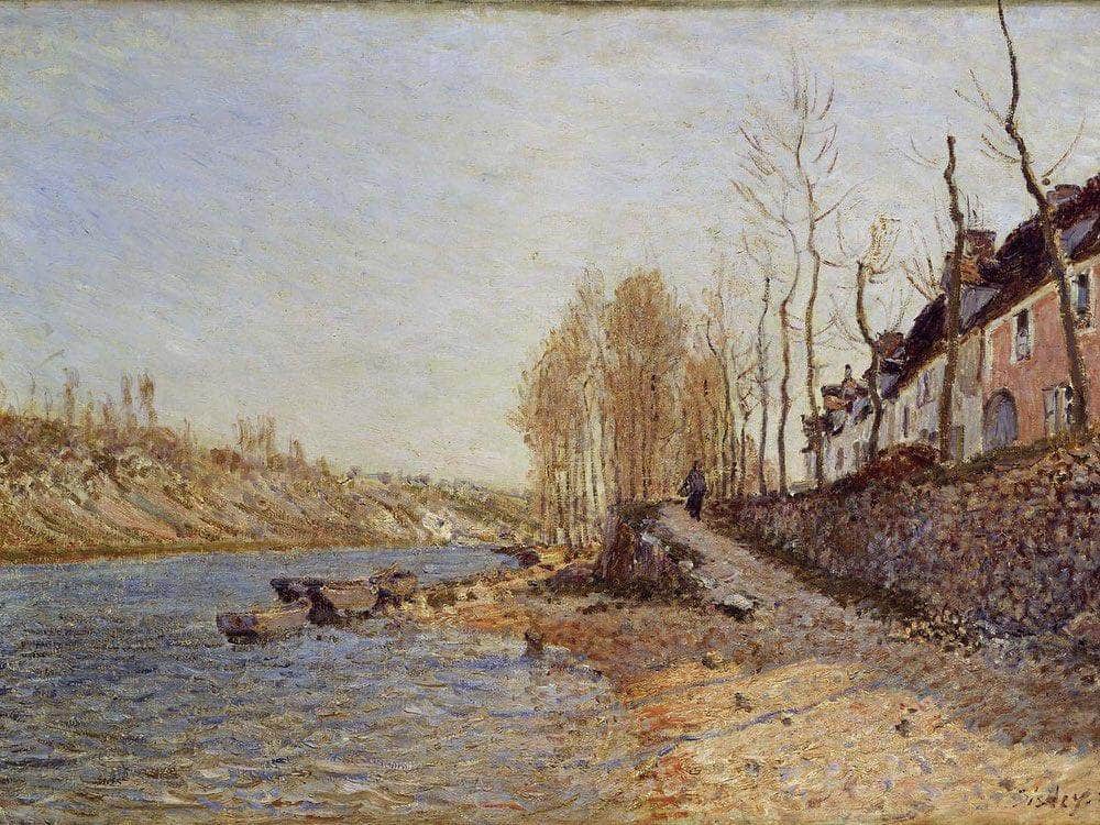 La Croix Blanche At Saint Mammes 1884 By Alfred Sisley Fine Art Print