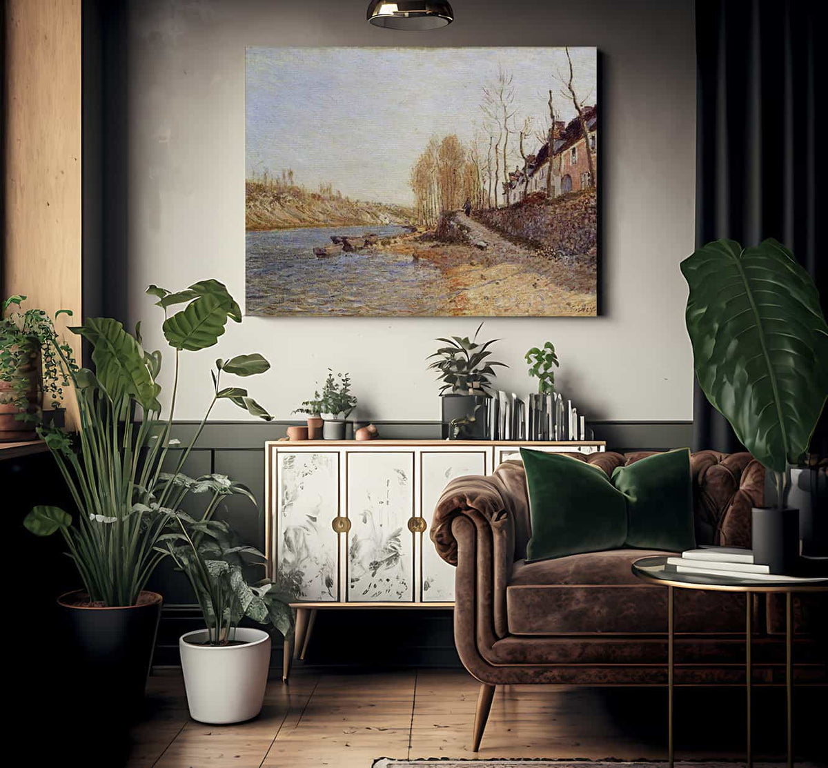 La Croix Blanche At Saint Mammes 1884 By Alfred Sisley Fine Art Print