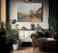 La Croix Blanche At Saint Mammes 1884 By Alfred Sisley Fine Art Print