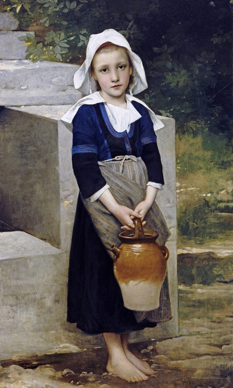 La Fille D'eau By William Adolphe Bouguereau Fine Art Print