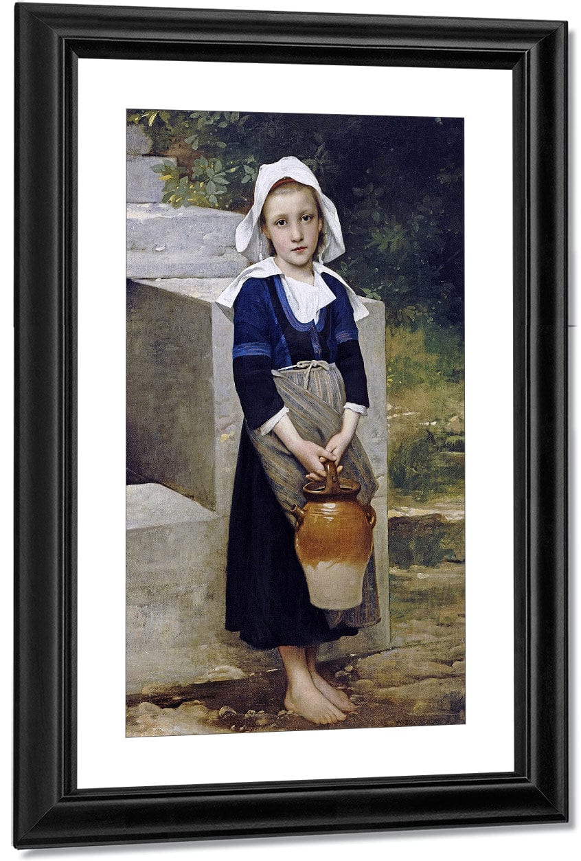 La Fille D'eau By William Adolphe Bouguereau Fine Art Print