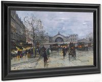 La Gare De Lest By Eugene Galien Laloue Fine Art Print