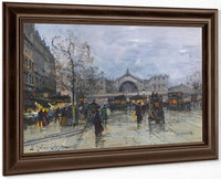 La Gare De Lest By Eugene Galien Laloue Fine Art Print