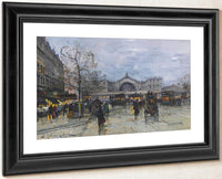 La Gare De Lest By Eugene Galien Laloue Fine Art Print