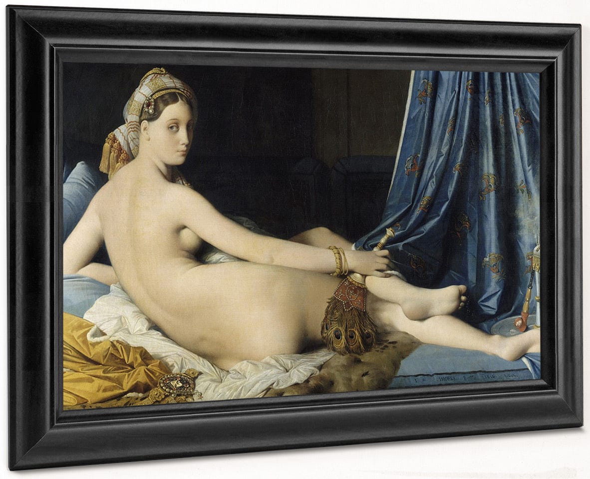 La Grande Odalisque By Jean Auguste Dominique Ingres Fine Art Print