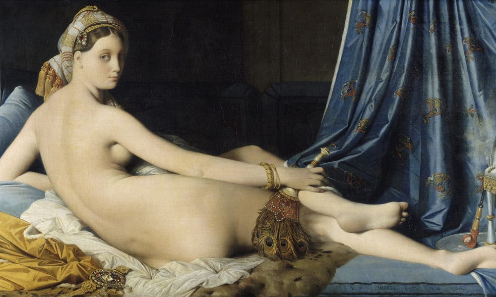 La Grande Odalisque By Jean Auguste Dominique Ingres Fine Art Print