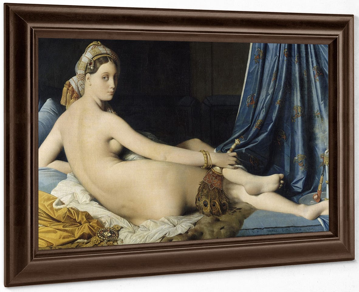 La Grande Odalisque By Jean Auguste Dominique Ingres Fine Art Print
