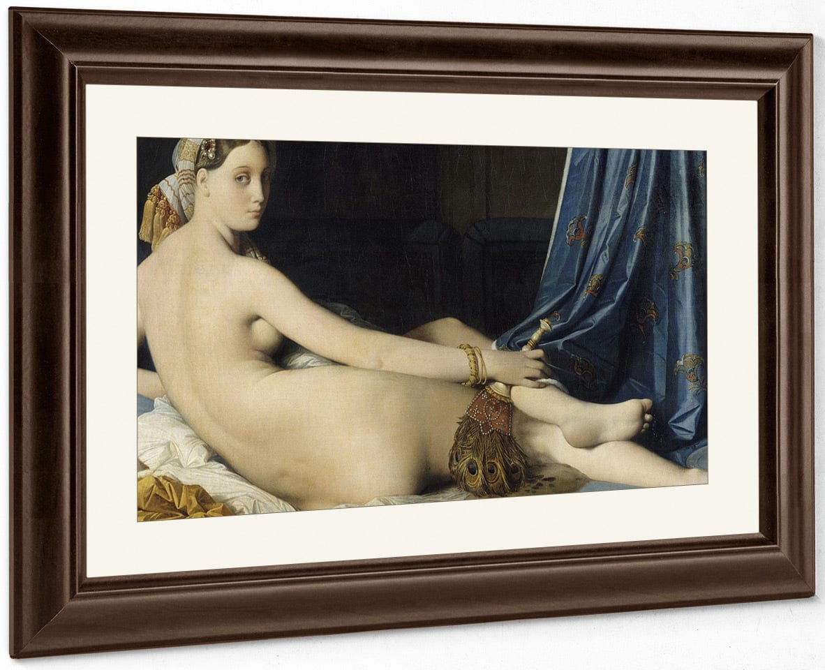 La Grande Odalisque By Jean Auguste Dominique Ingres Fine Art Print