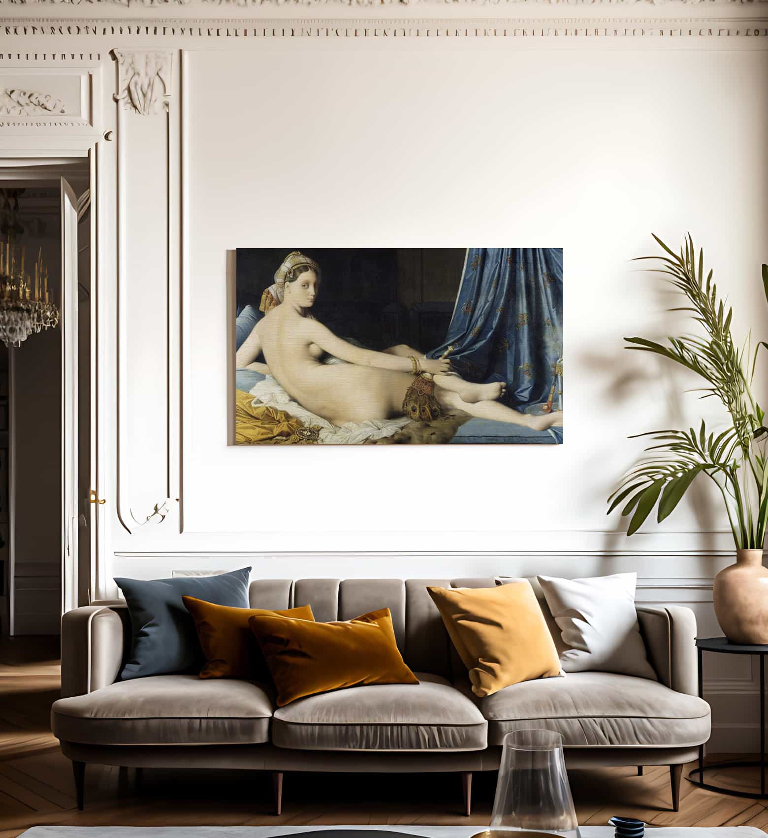 La Grande Odalisque By Jean Auguste Dominique Ingres Fine Art Print