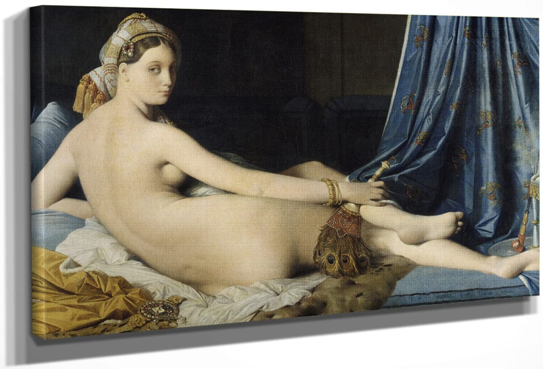 La Grande Odalisque By Jean Auguste Dominique Ingres Fine Art Print