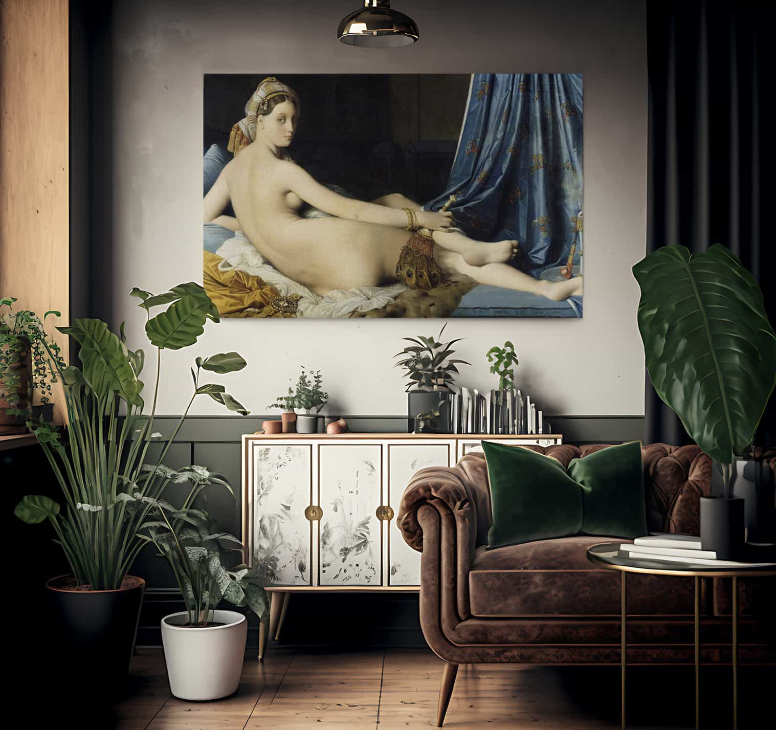 La Grande Odalisque By Jean Auguste Dominique Ingres Fine Art Print