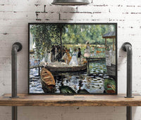 La Grenouillere Painting Auguste Renoir Canvas Art Fine Art Print