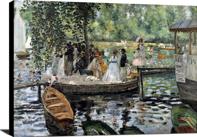 La Grenouillere Painting Auguste Renoir Canvas Art Fine Art Print