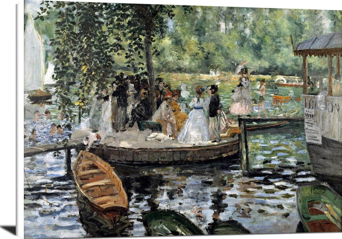 La Grenouillere Painting Auguste Renoir Canvas Art Fine Art Print