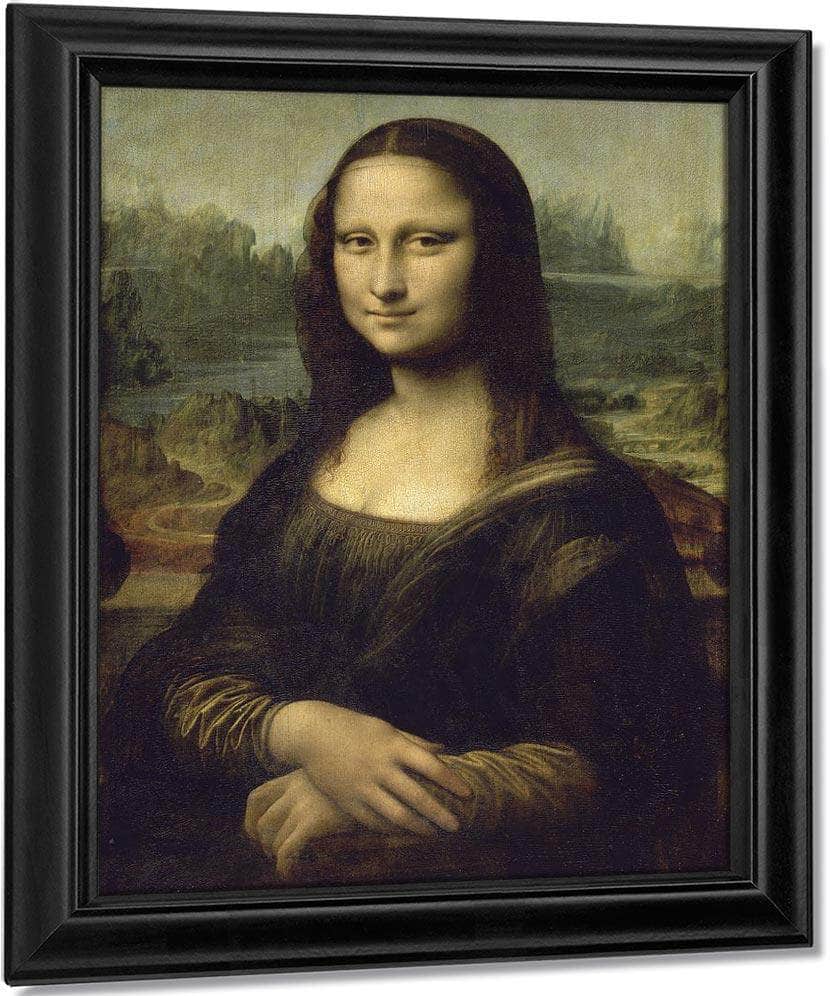 La Joconde Portrait De Monna Lisa By Leonardo Da Vinci Fine Art Print