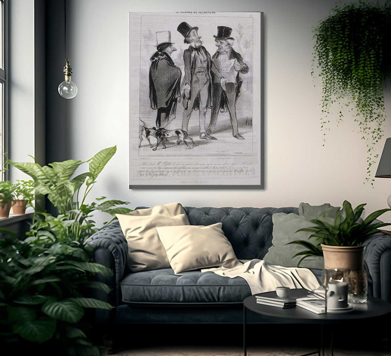 La Journee Du Celibataire By Honore Daumier Fine Art Print