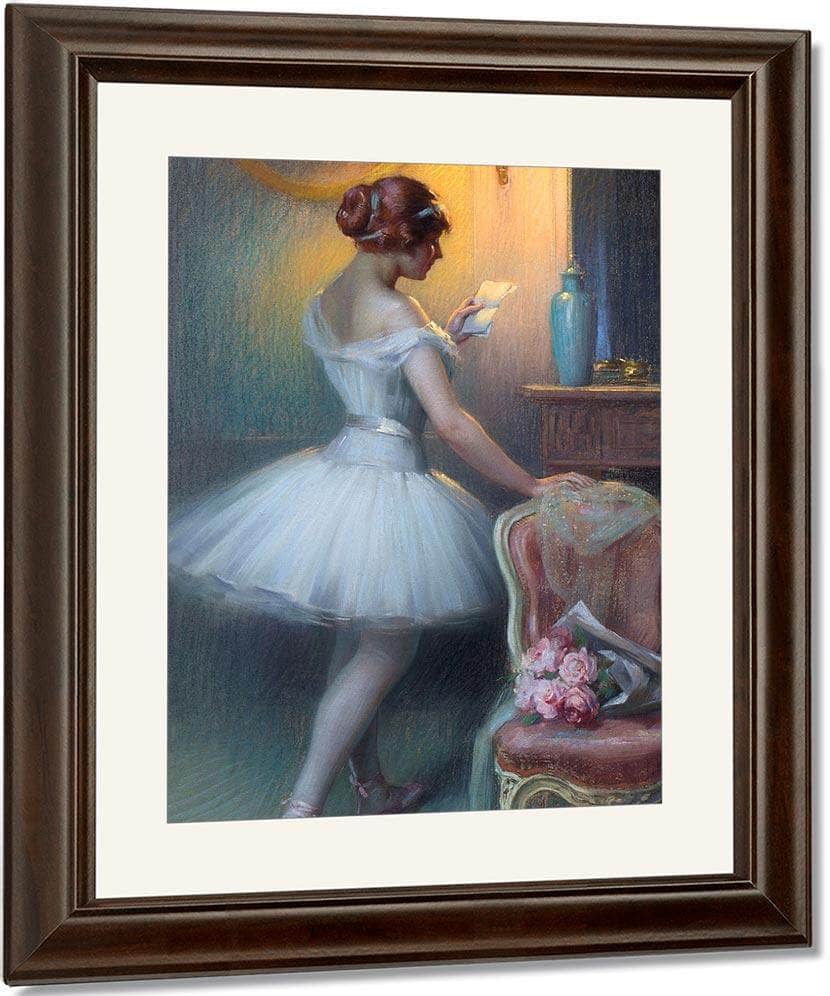 La Lettre By Enjolras Delphin Fine Art Print