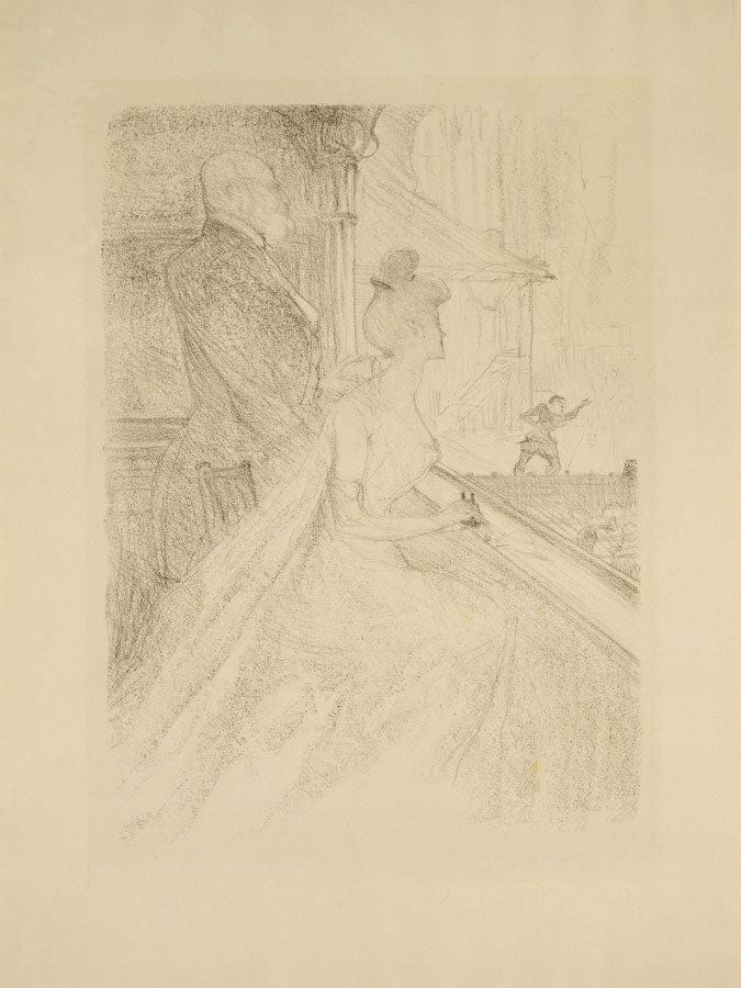 La Loge A Performance Of Faust By Henri Marie Raymond De Toulouse Lautrec Monfa Fine Art Print