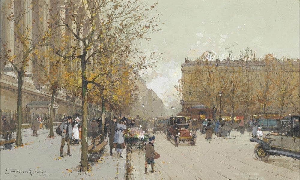La Madeleine 2 By Eugene Galien Laloue Fine Art Print