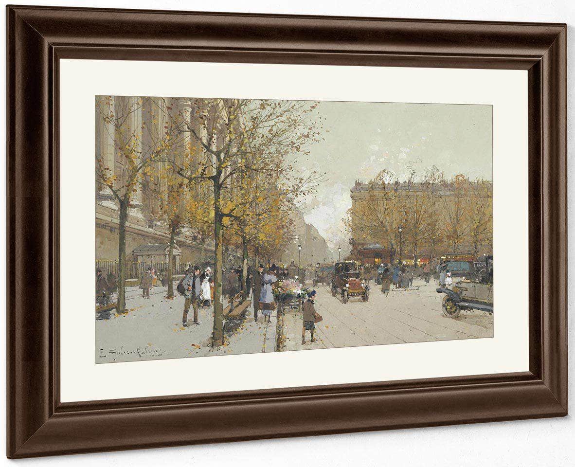 La Madeleine 2 By Eugene Galien Laloue Fine Art Print
